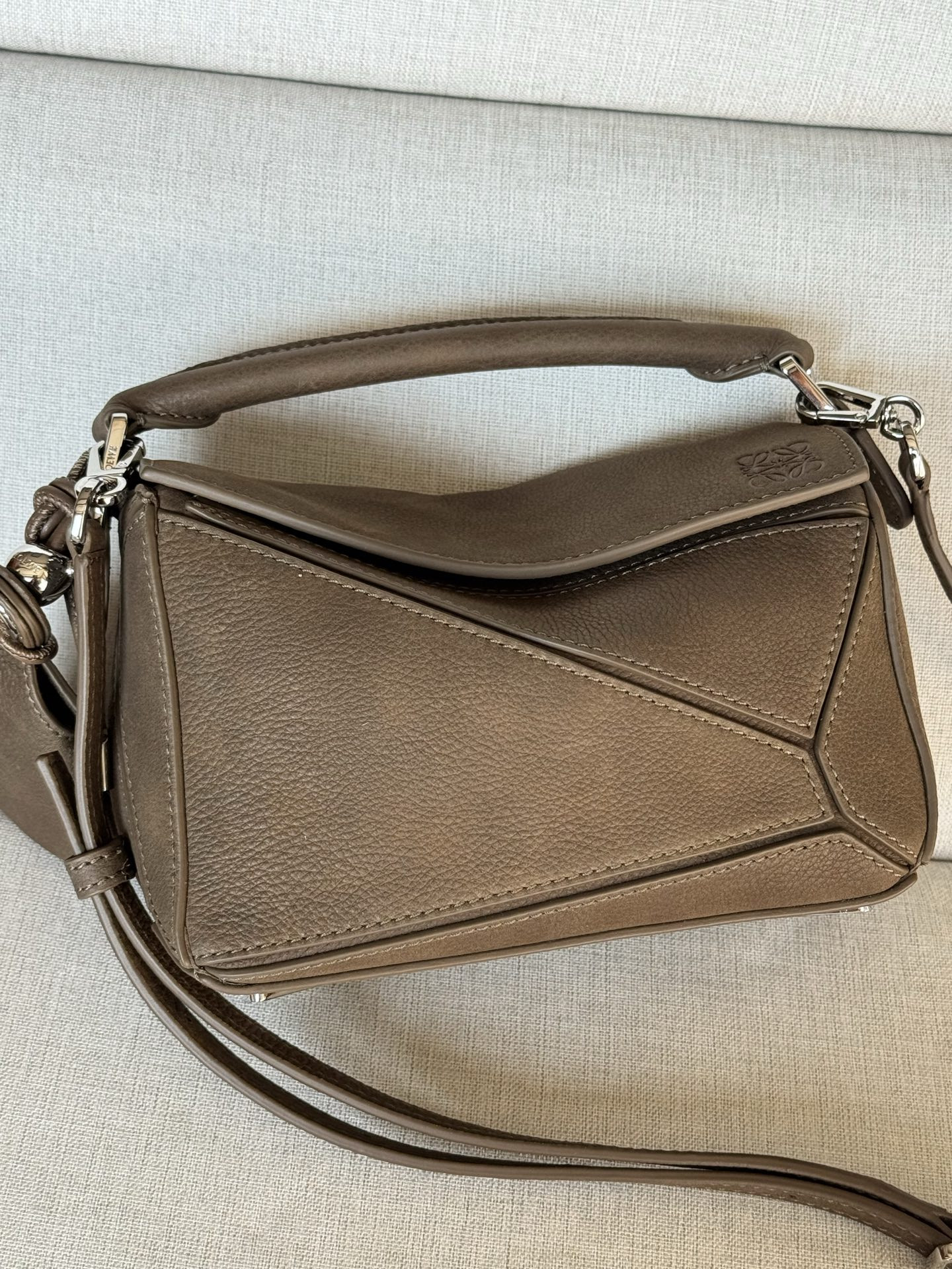 Loewe Mini Featherlight Puzzle bag 12.5x17.5x7.5cm