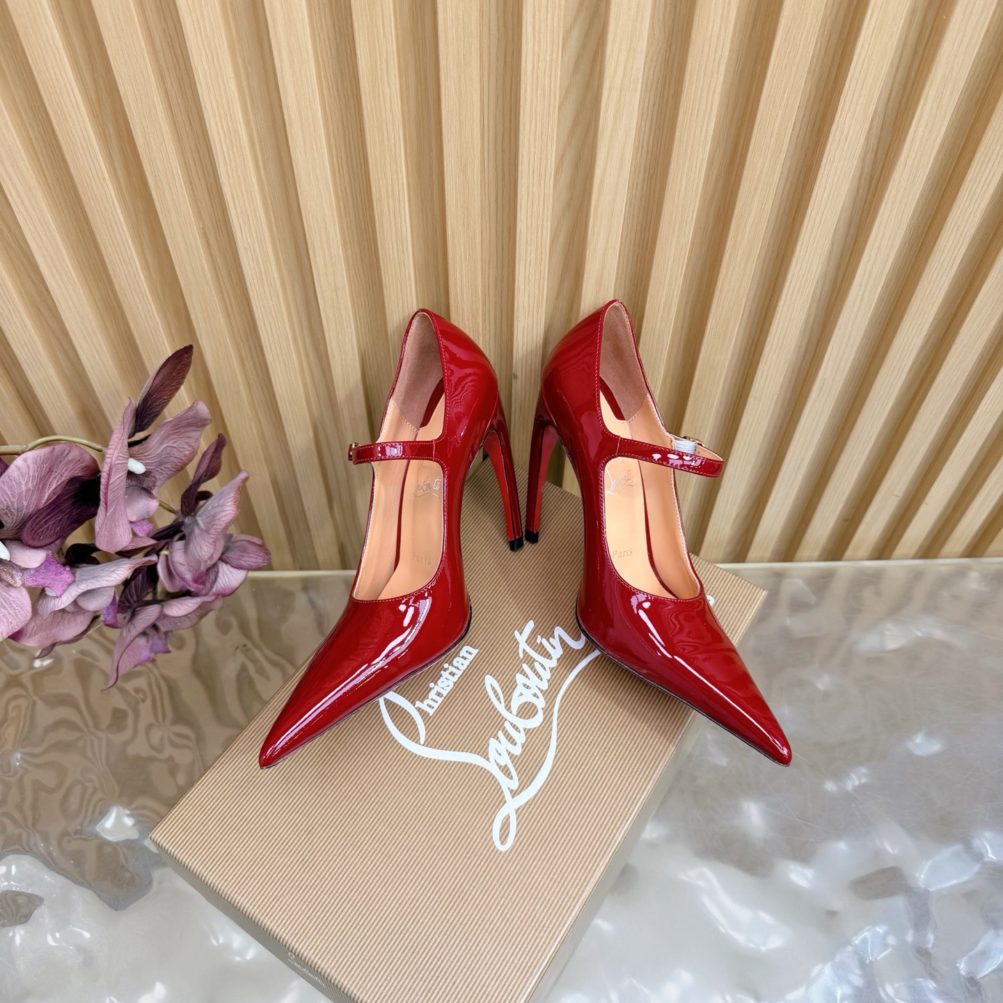 UA Christian Louboutin Mary Jane Pumps 15cm Heel