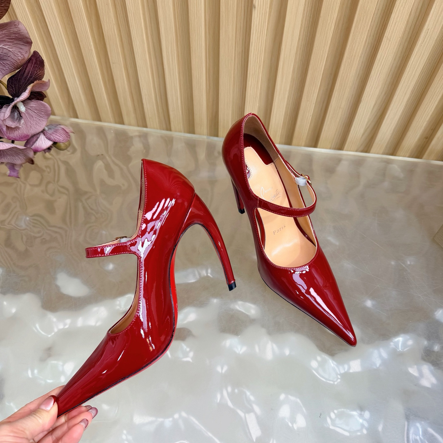 UA Christian Louboutin Mary Jane Pumps 15cm Heel