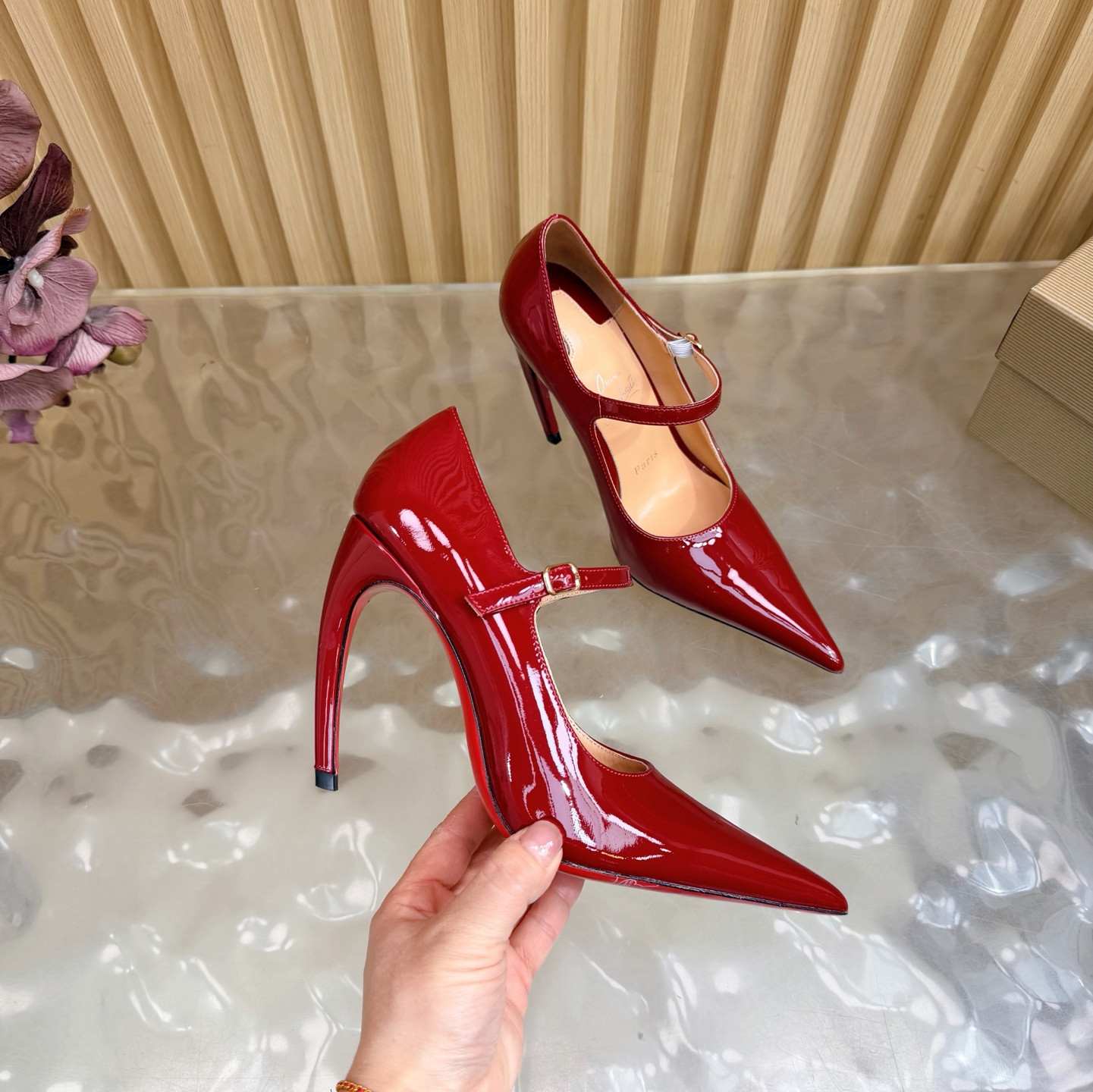 UA Christian Louboutin Mary Jane Pumps 15cm Heel