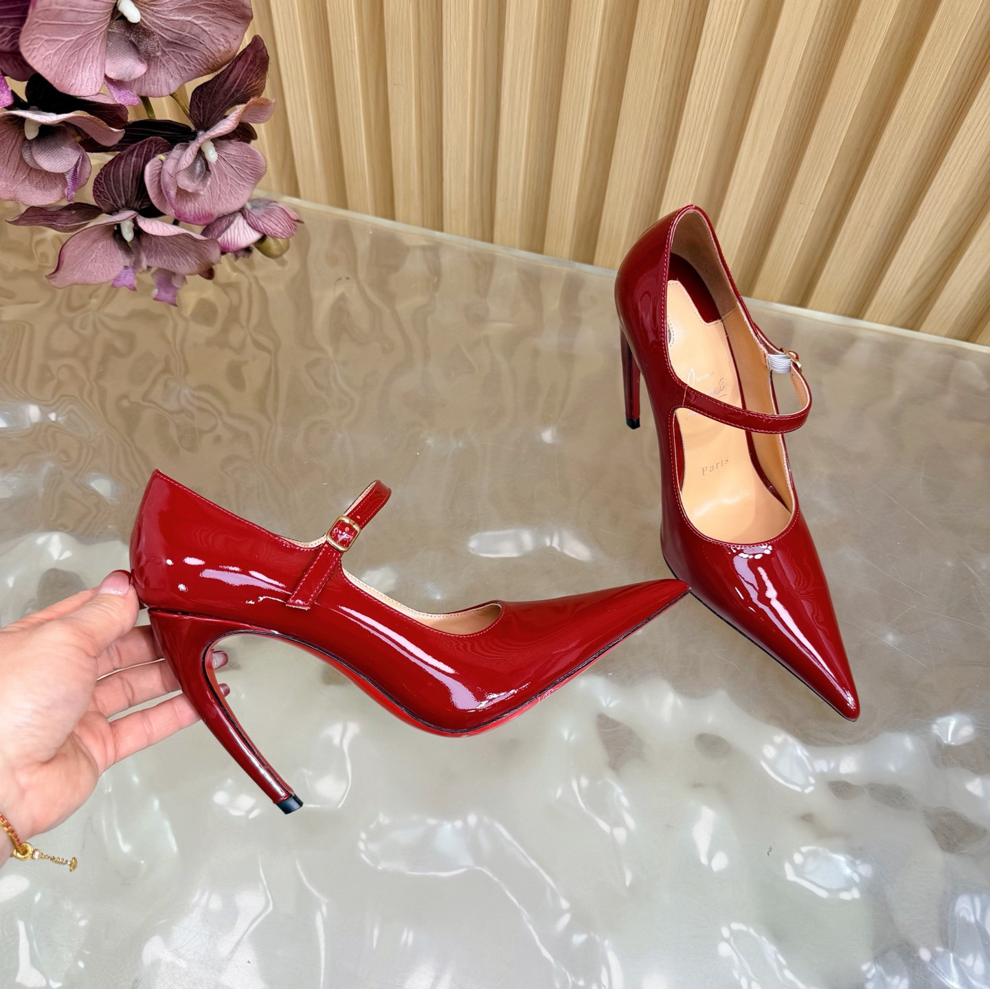 UA Christian Louboutin Mary Jane Pumps 15cm Heel