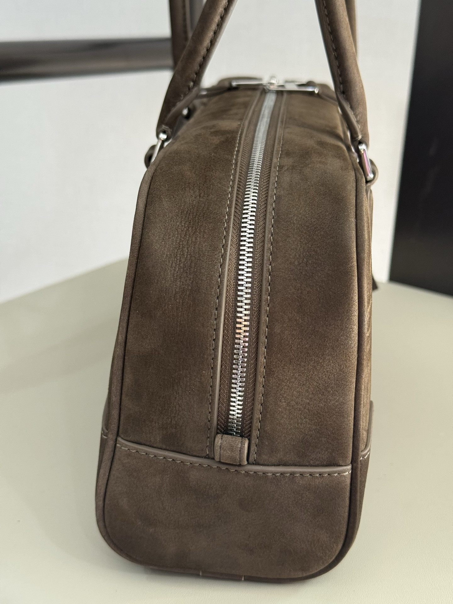 Loewe Amazona 31 Cropped Bag in Grained Nubuck 15x30.5x9cm