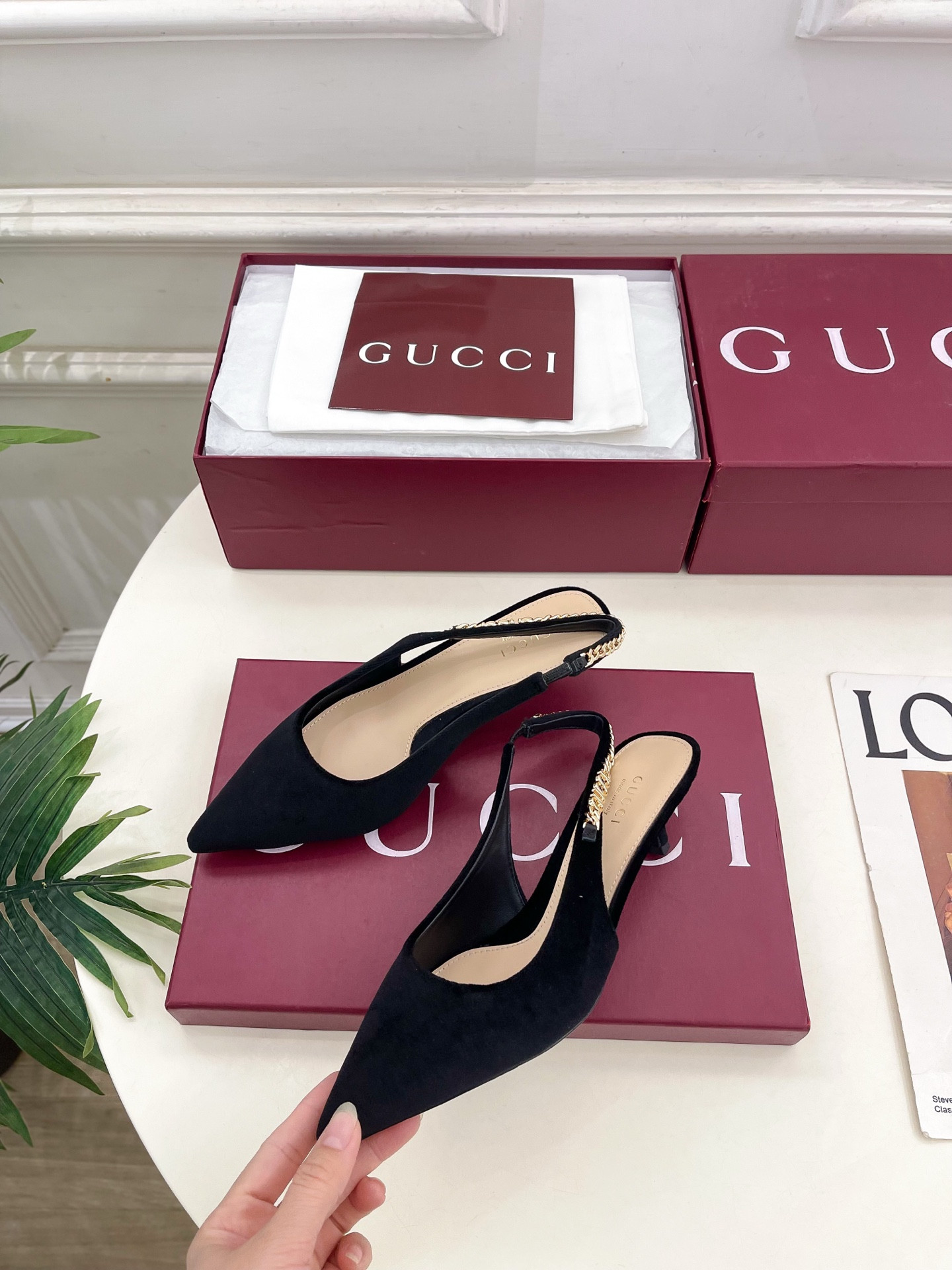 UA Gucci Signoria Slingback Pump