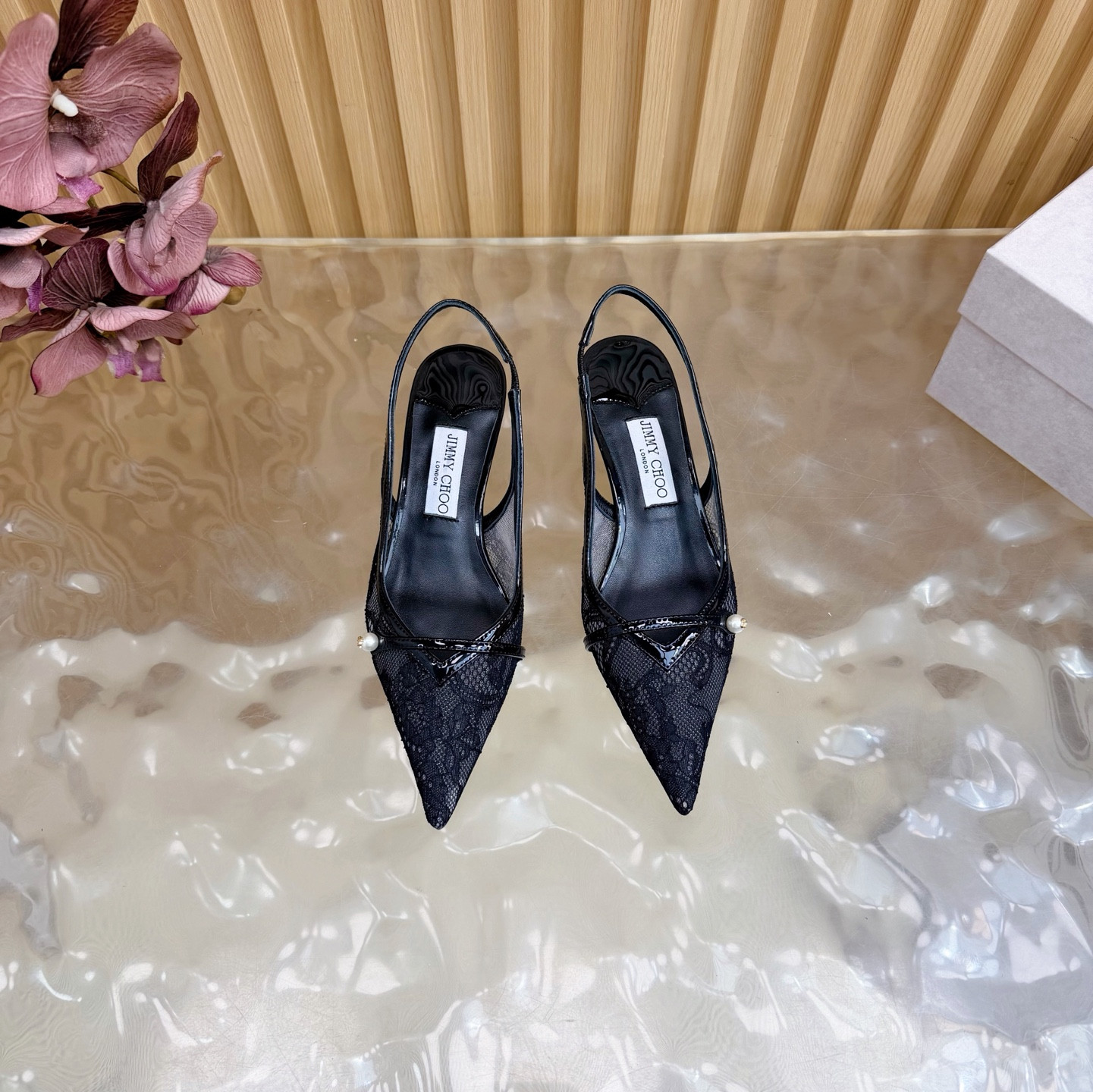 UA Jimmy Choo Amita 45 Slingbacks