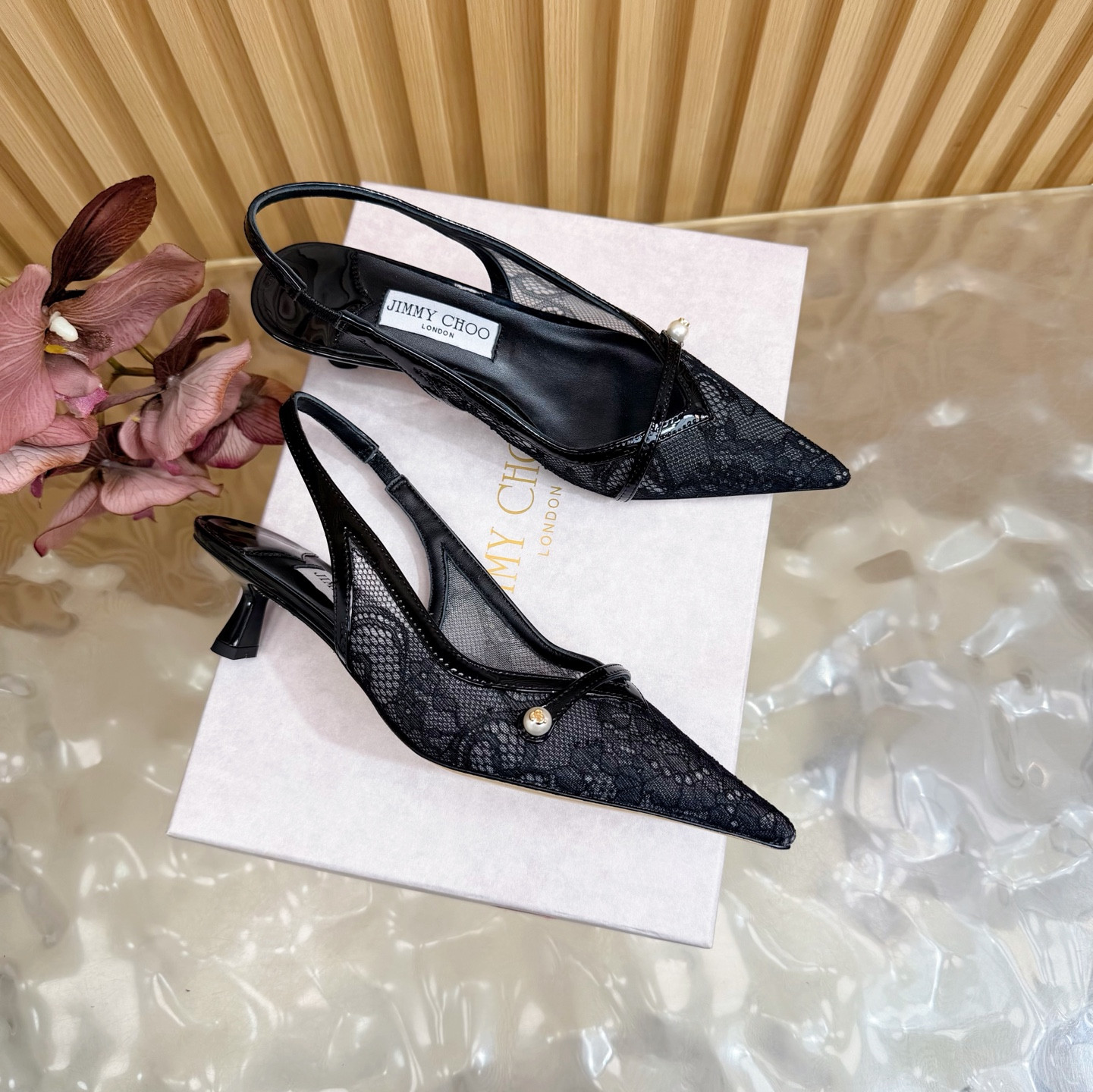 UA Jimmy Choo Amita 45 Slingbacks
