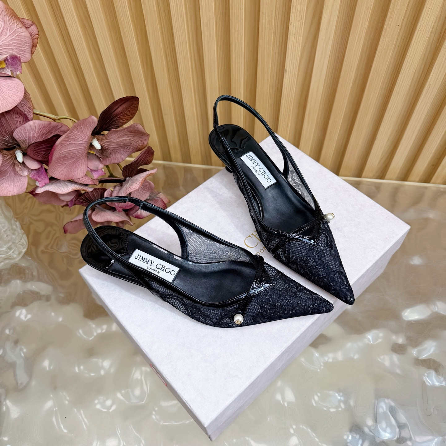 UA Jimmy Choo Amita 45 Slingbacks
