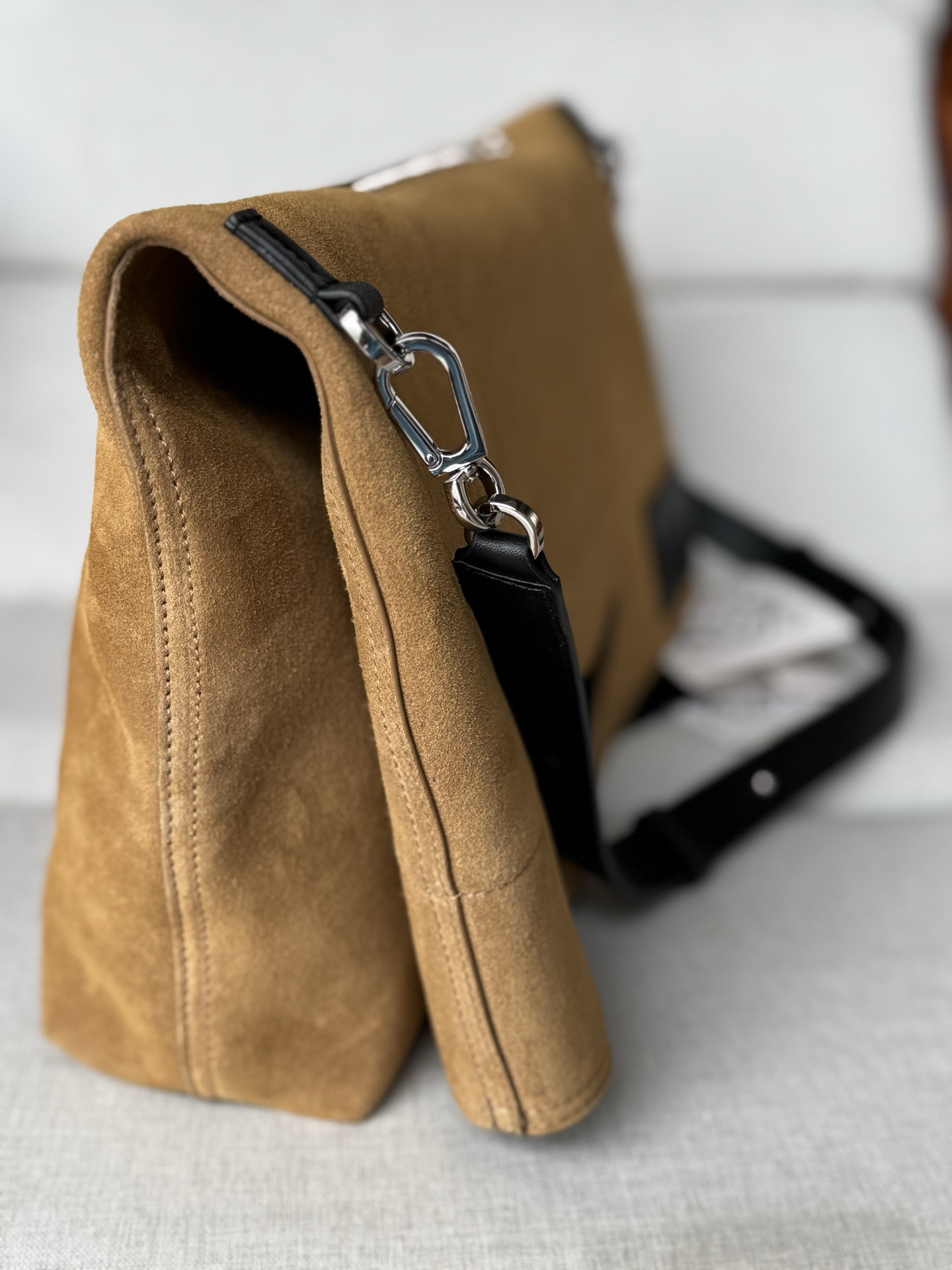 Loewe Bob Folded Tote in Suede 47.5x38x9.5cm