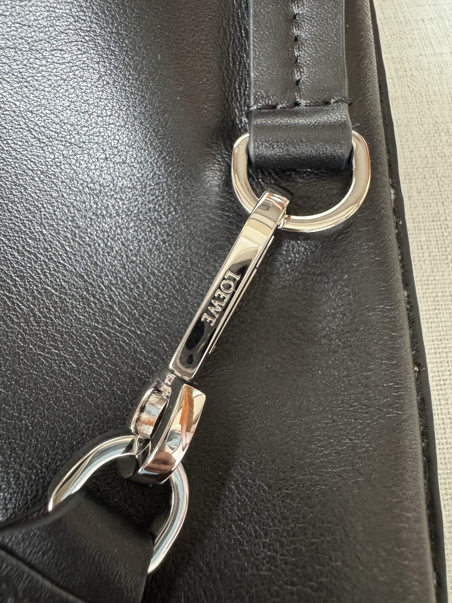 Loewe Bob Folded Tote in Shiny Supple Calfskin