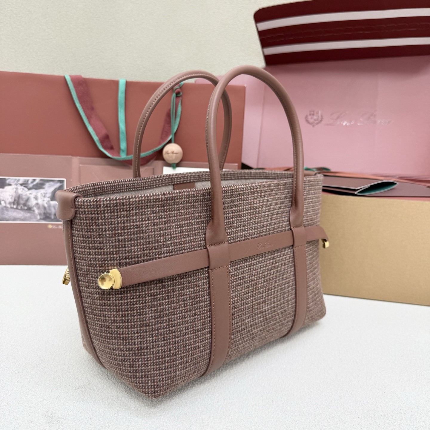 Loro Piana Small Ghiera Shopper 28x19x12cm