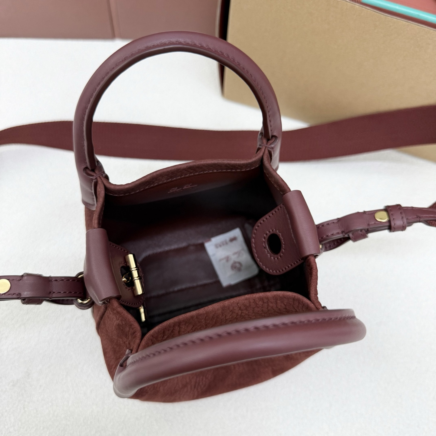 Loro Piana Micro Bale bag 13x13x16cm