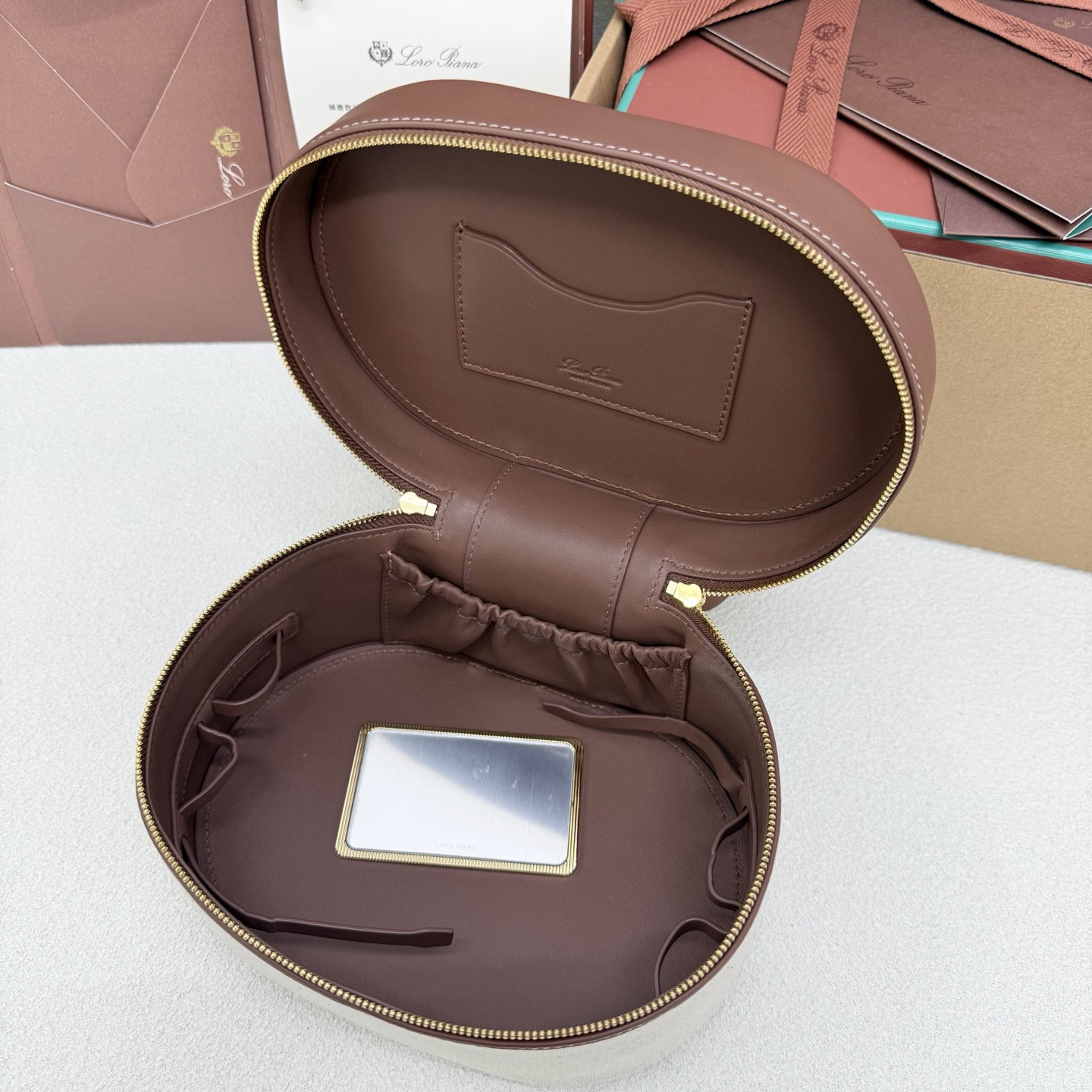 Loro Piana Extra Vanity Case 21x15x12cm