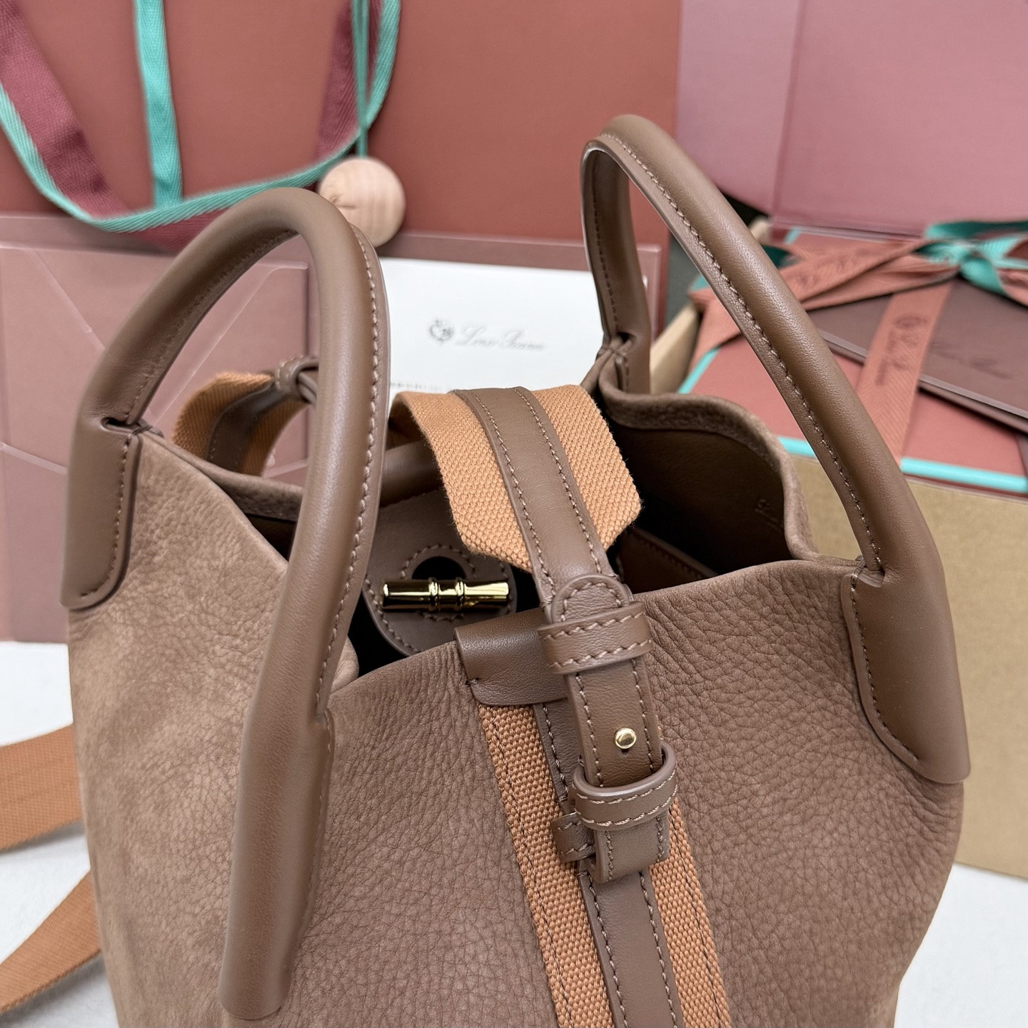 Loro Piana Small Bale Bag 17x20x17cm