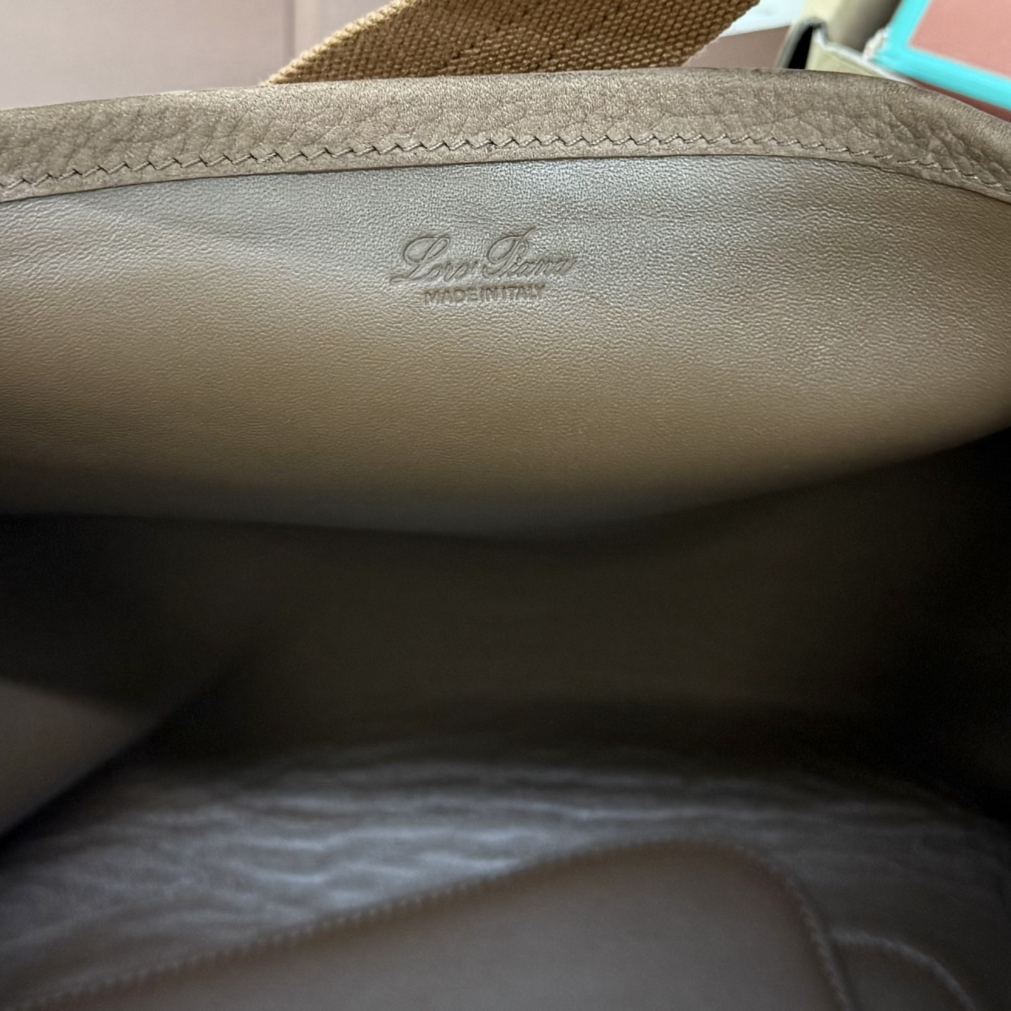Loro Piana Large Bale Bag 28x36x22cm