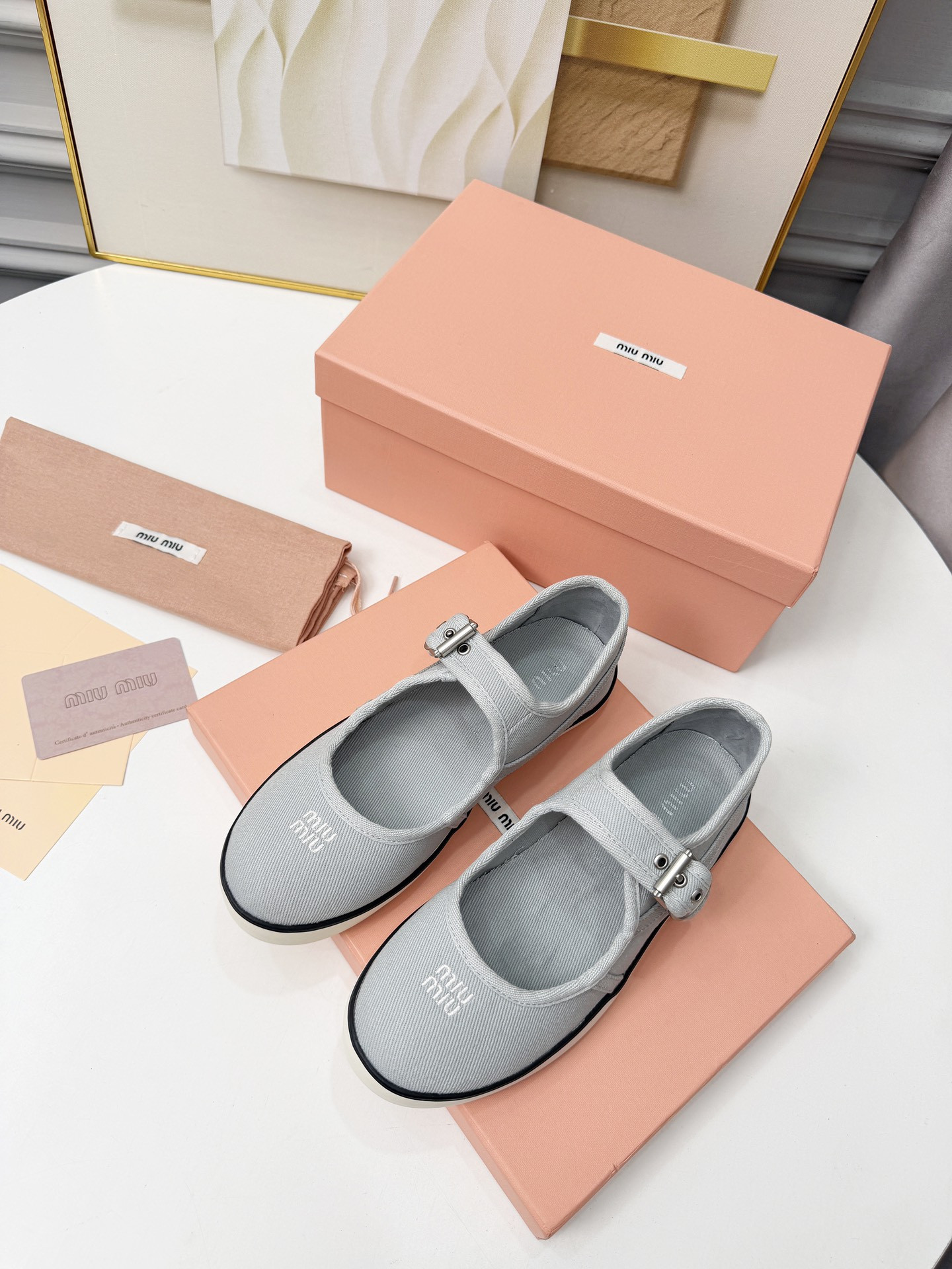 UA Miu Miu Drill ballerinas