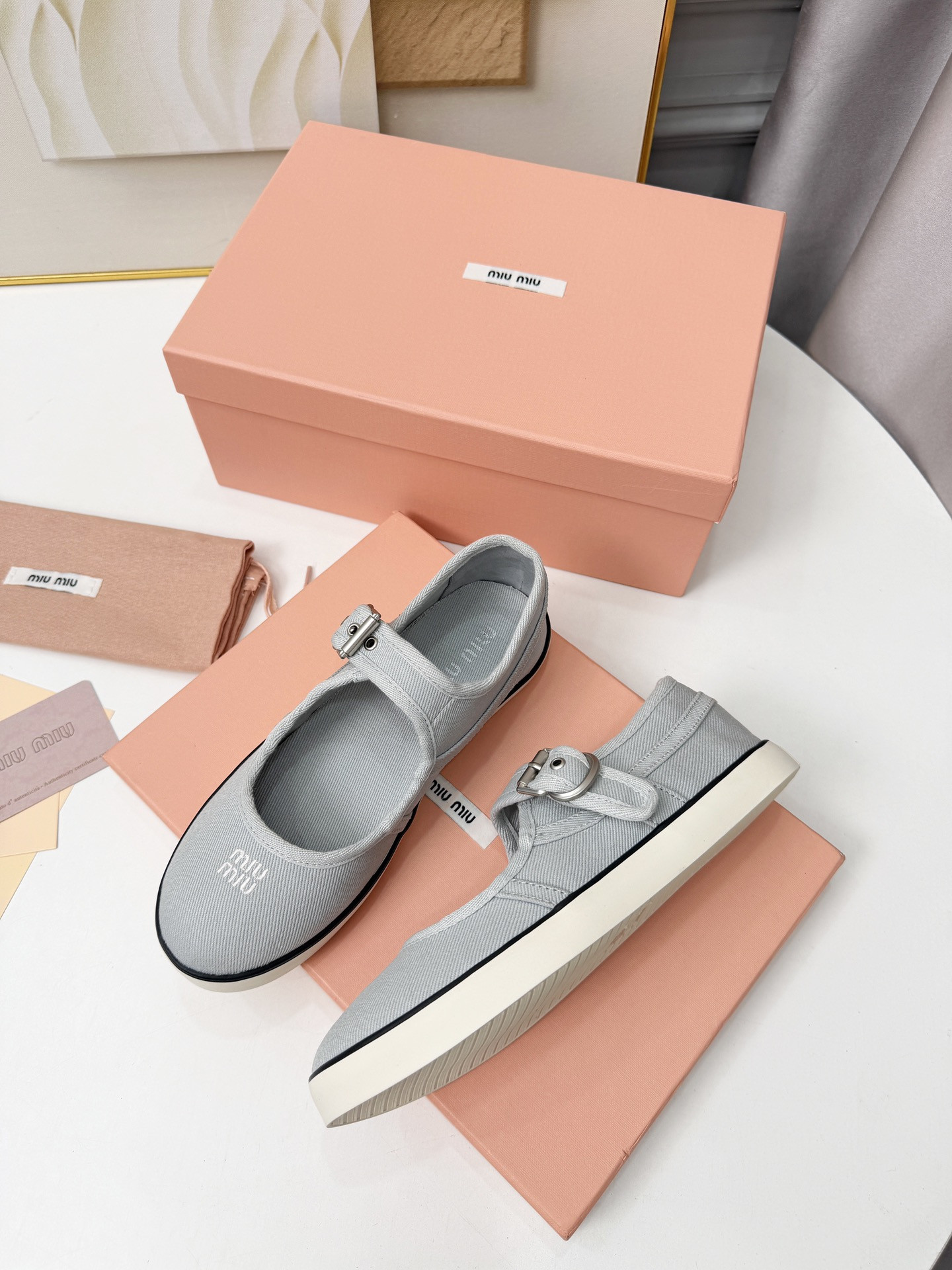 UA Miu Miu Drill ballerinas