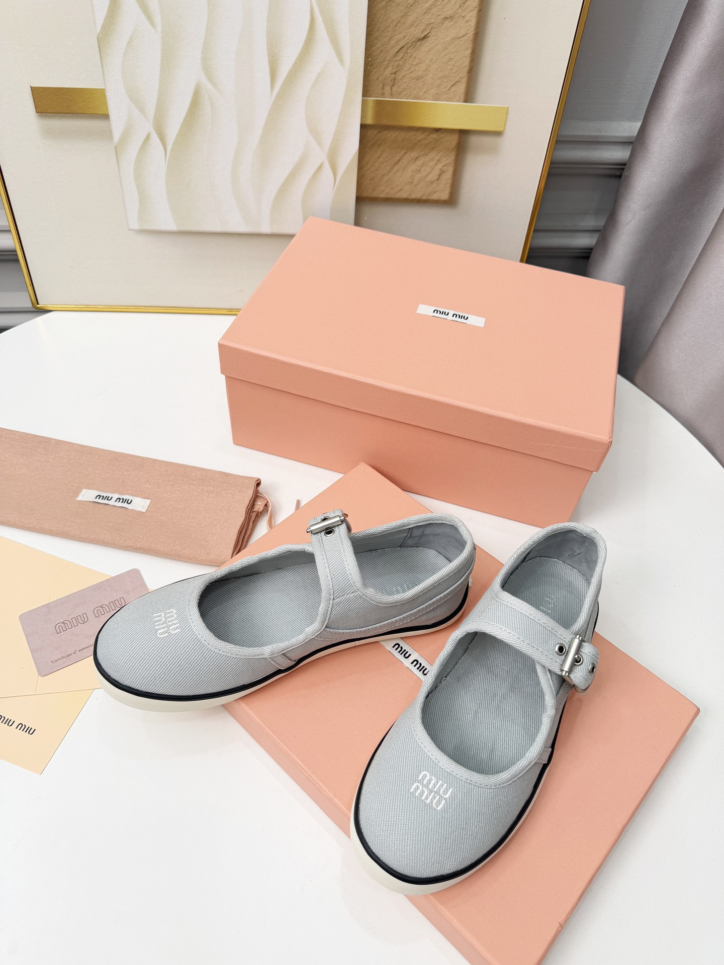 UA Miu Miu Drill ballerinas