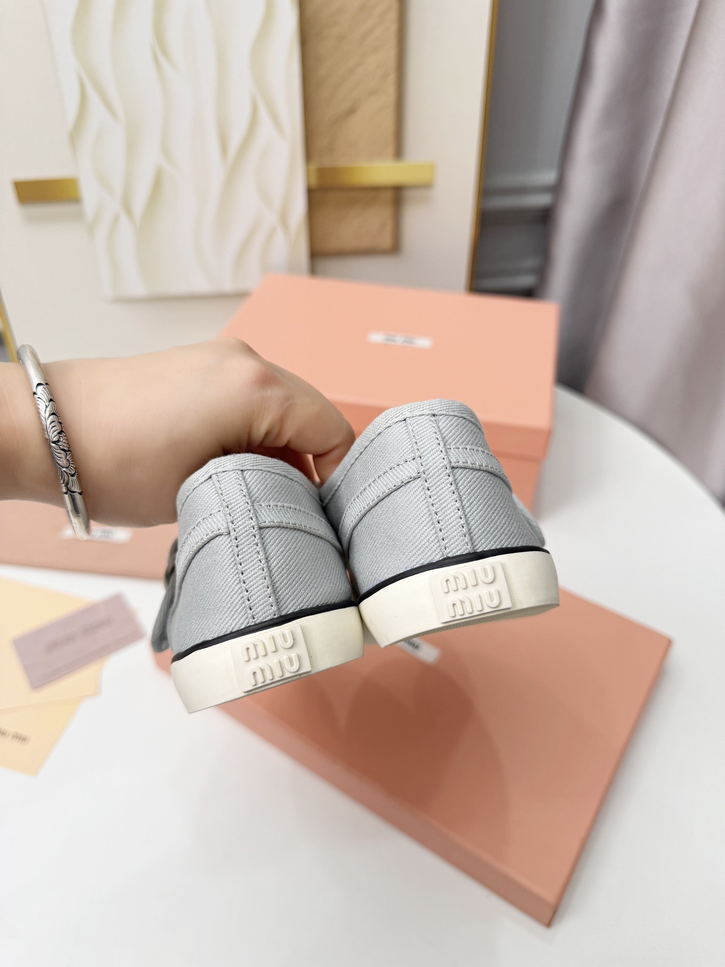 UA Miu Miu Drill ballerinas