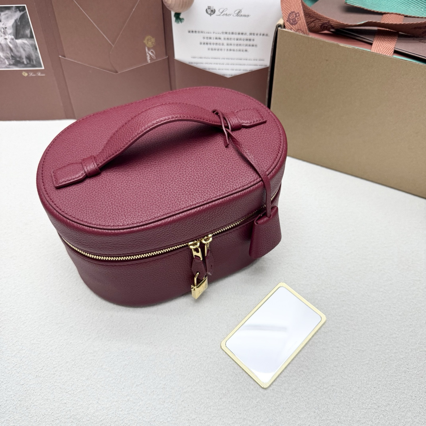 Loro Piana Extra Vanity Case 21x15x12cm