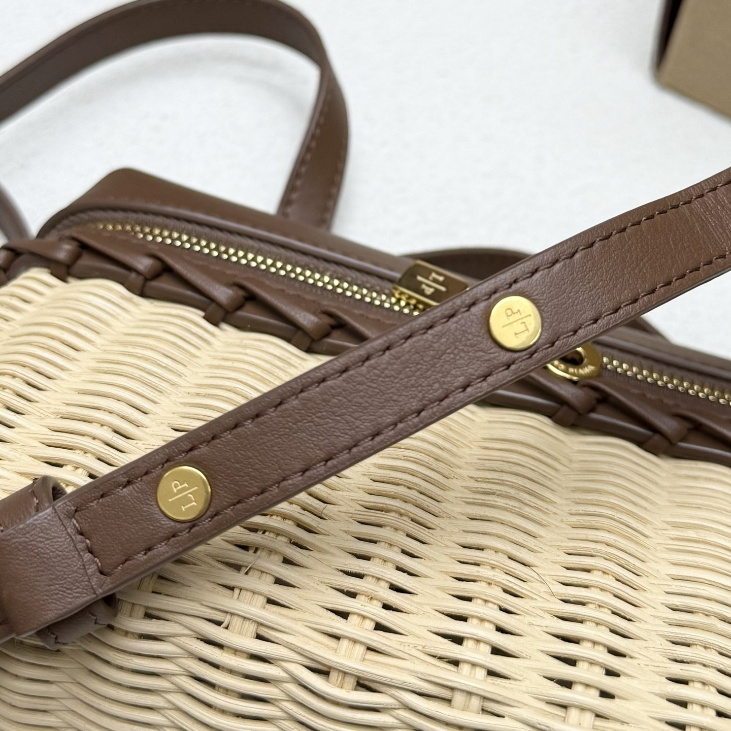 Loro Piana Extra Pocket L19 Wicker Bag 19 x 11.5 x 7cm